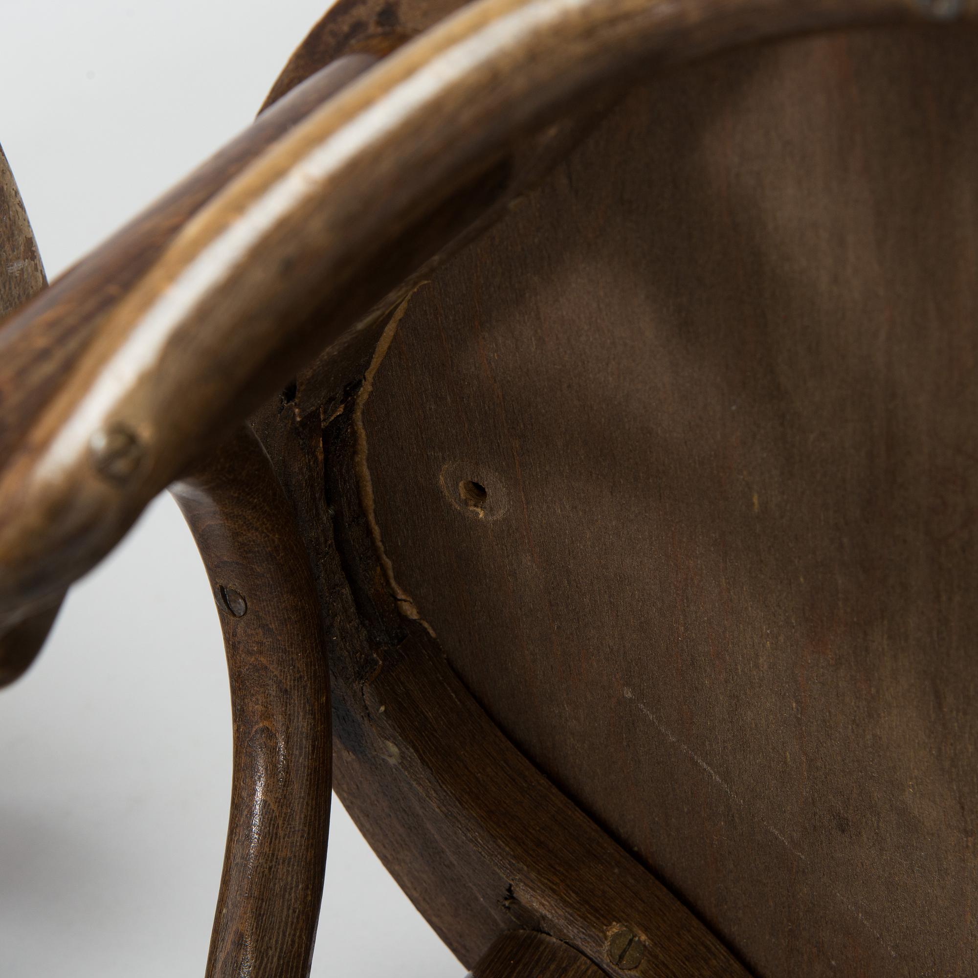 A pair of bar stools, Thonet, first half of the 20th century.