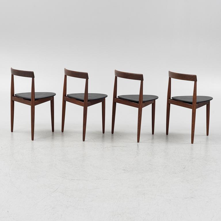 Hans Olsen, four 'Roundette' chairs, Frem Røjle, Denmark, 1950's/60's.