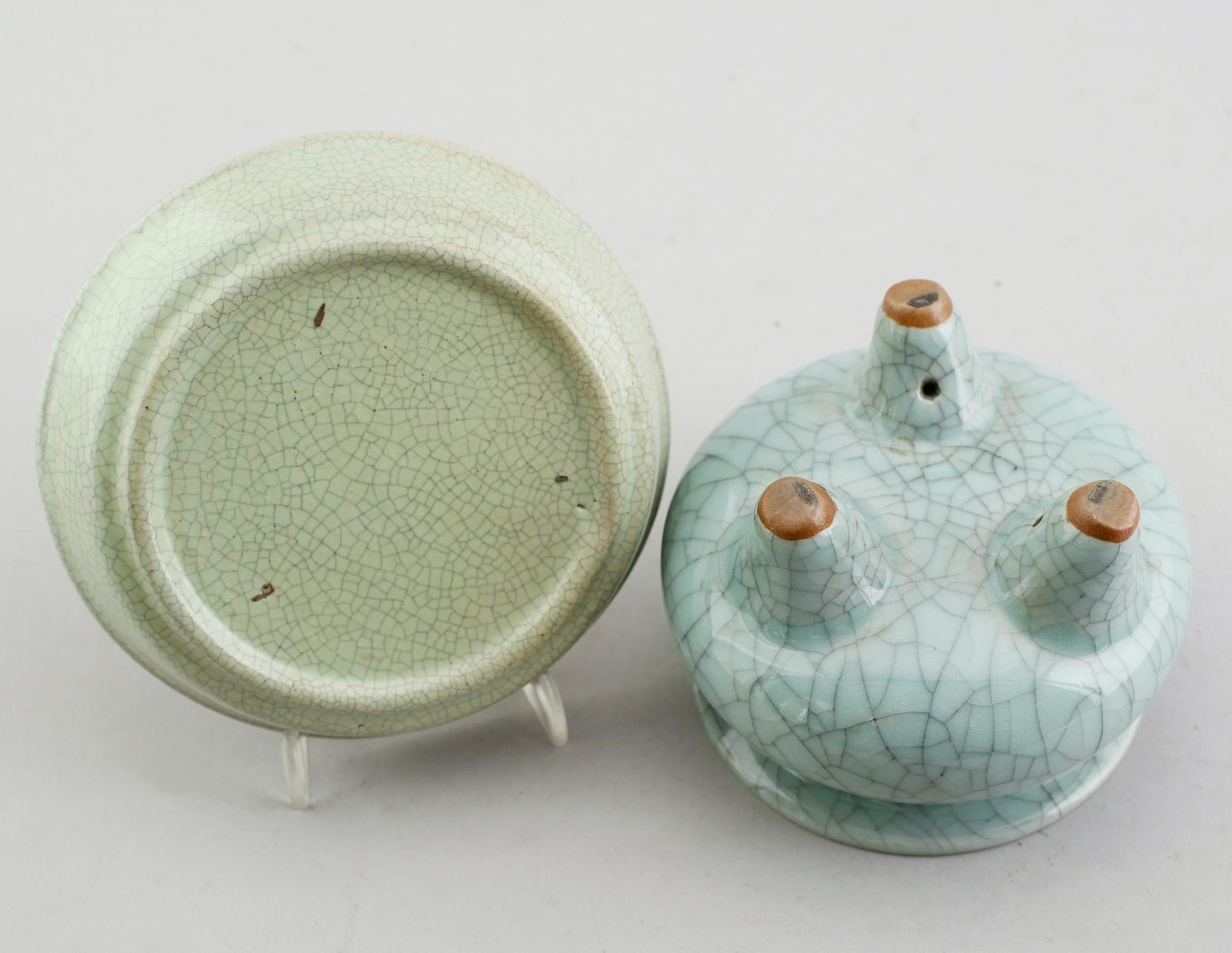 SKÅL OCH FAT, porslin, Kina, 1900-/2000-tal.