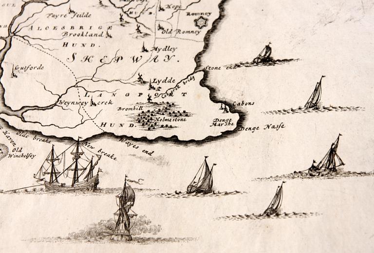 KARTA, okänd upphovsman, 1709.