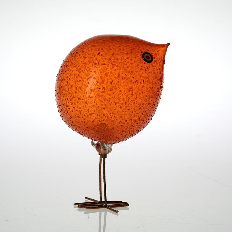 A Peter Pelzl 'Pulcino' glass bird, Vistosi, Italy 1960's.