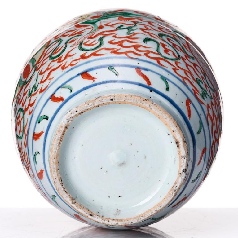 Kruka, porslin. Transition, 1600-tal.