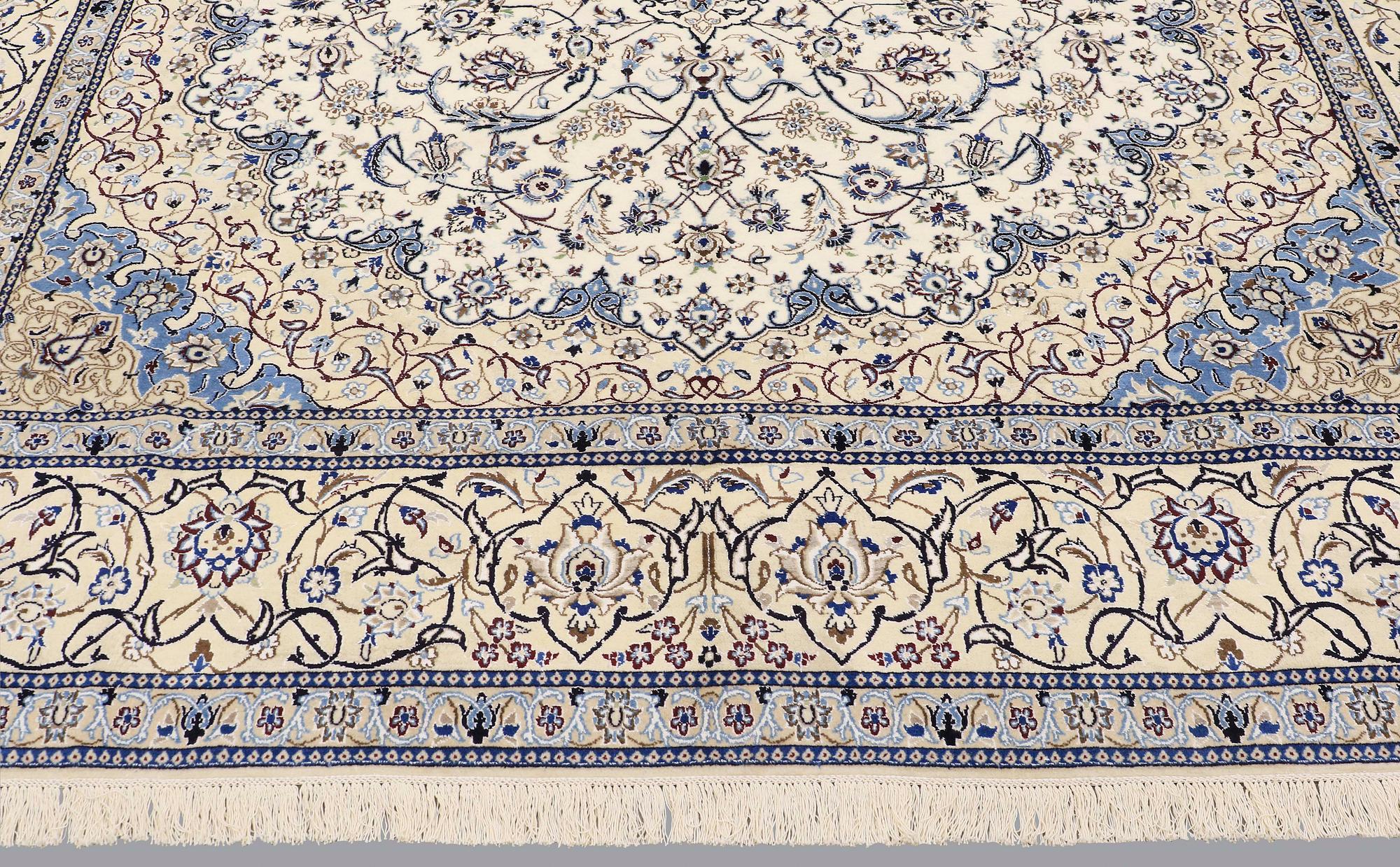 A carpet, Nain part silk s.k 9LAA, ca  417 x 287 cm.