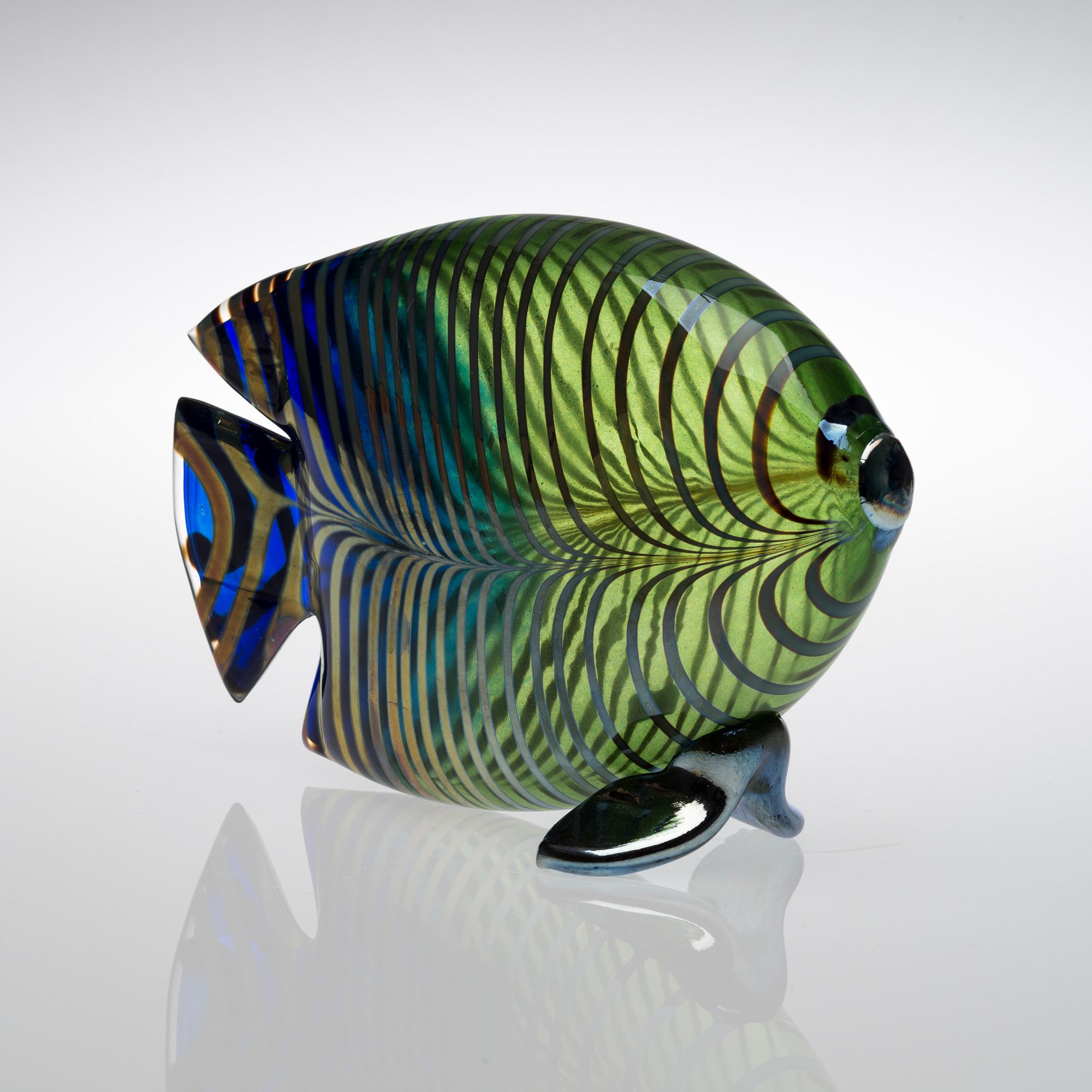 KERTTU NURMINEN, A GLASS SCULPTURE, fish. Signed K. Nurminen, Nuutajärvi.