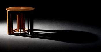 A HI-gruppen nest of four cherry tables, Stig Lönngren, Lars Larsson, Sweden 1960-70's.