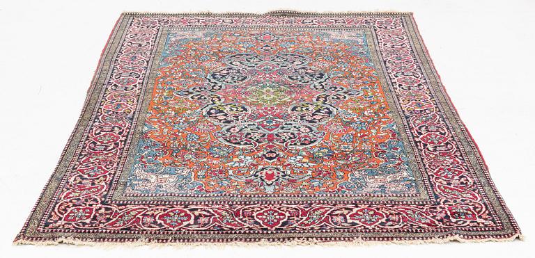 Matta, antik Mobarakeh Isfahan, ca 219 x 138 cm.
