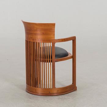 FRANK LLOYD WRIGHT, ARMCHAIR, 606 "Barrel Chair", Cassina.