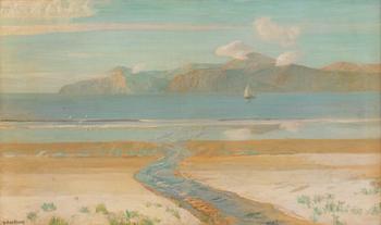 Julius Olsson, Coastal landscape.