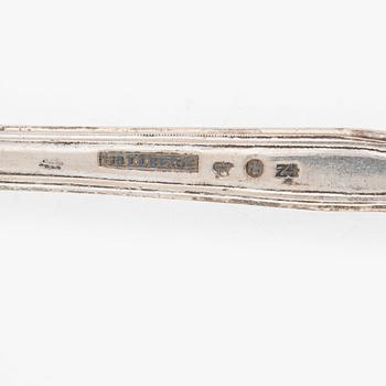 19 pieces of silver flat ware, mostly "Gammal Fransk",