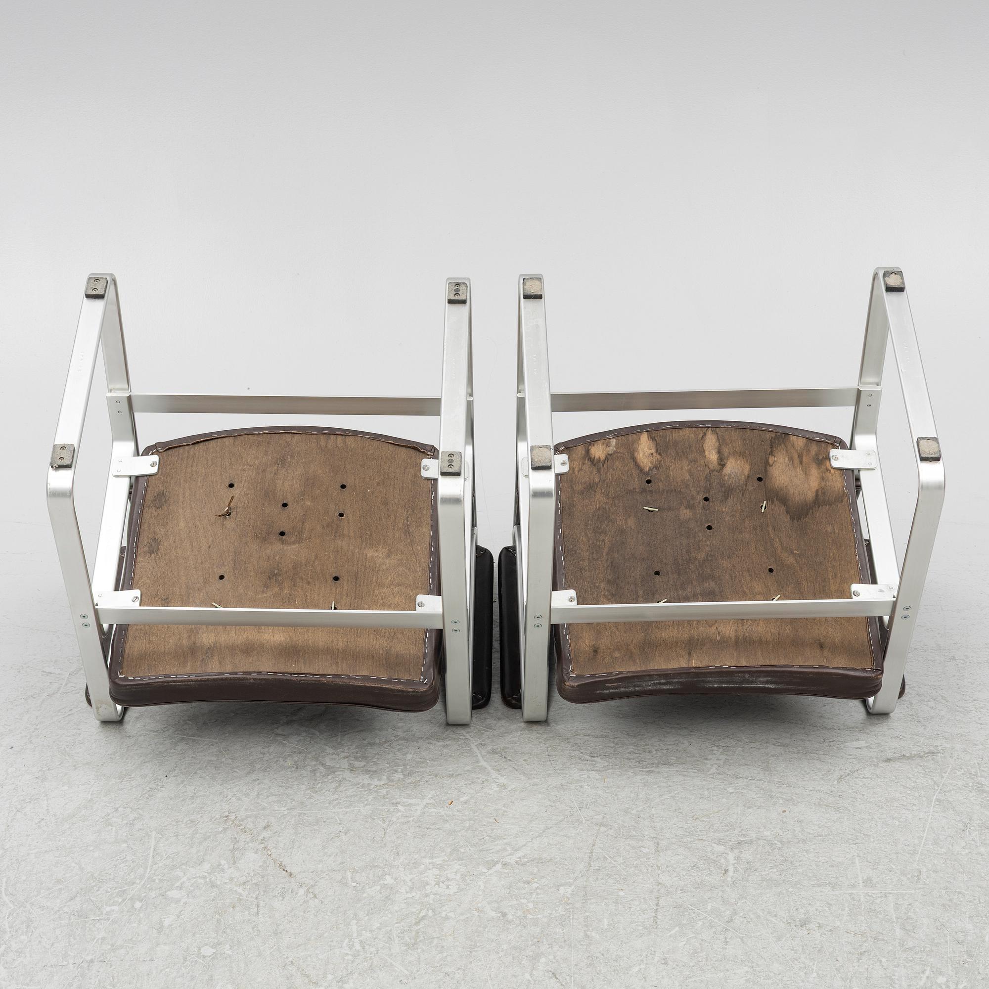 Karl Erik Ekselius, a pair of 'Mondo' armchairs, JOC, 1970s.