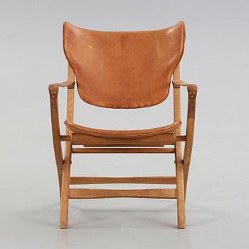 POUL HUNDEVAD, fällstol, "The Egyptian", Vamdrup, Danmark, 1950-60-tal.