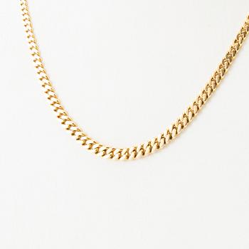 Necklace, 18K gold, weighing approximately 12.15 grams.