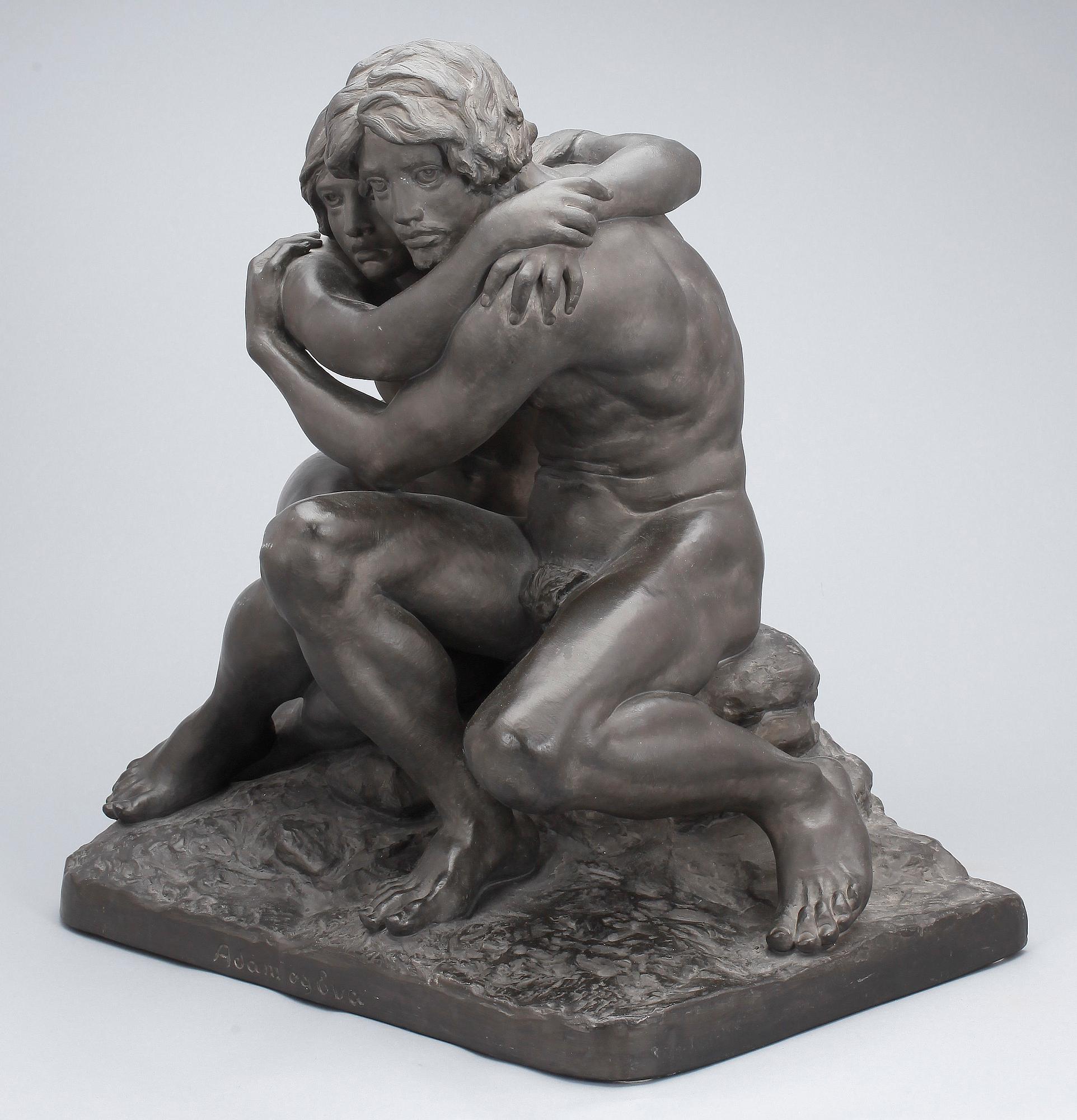 SKULPTUR, terracotta, Hans Gyde-Petersen, bär signatur samt datering 1897.