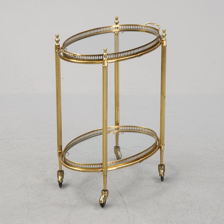 A drinks trolley, late 20th Century.