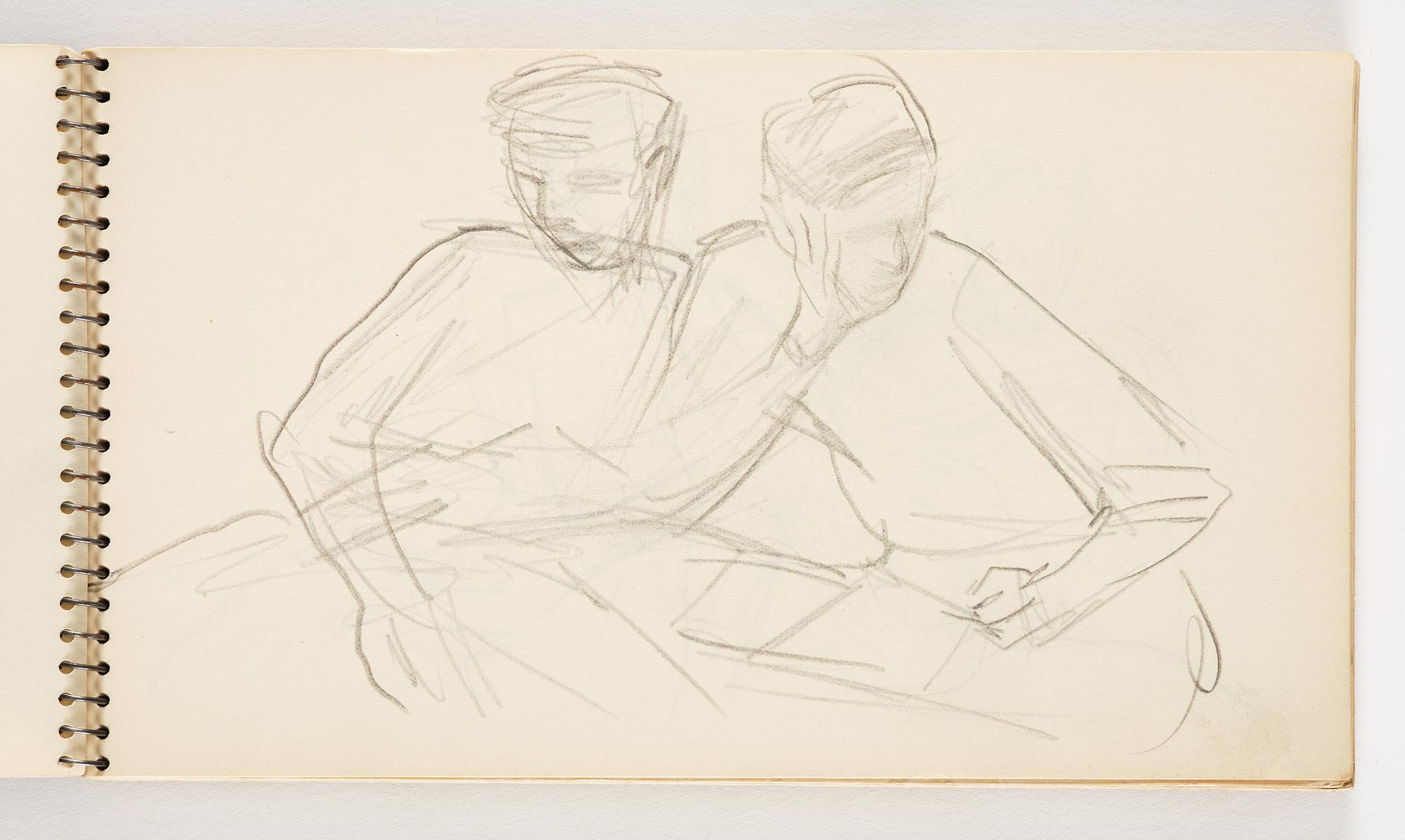 Lotte Laserstein, 4 skissböcker med blyertsteckningar.