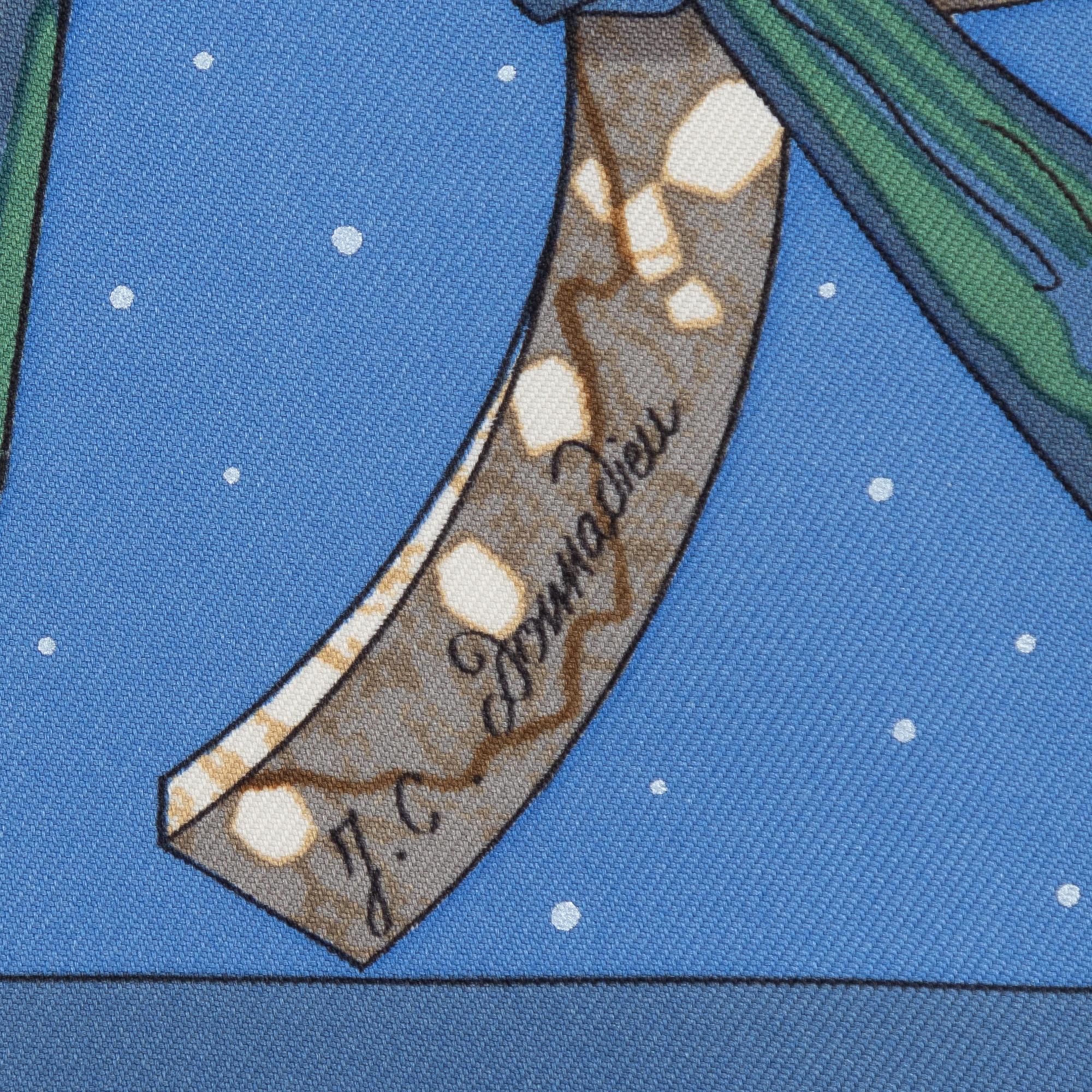 Hermès, scarf, "Cavaliers des Nuages".