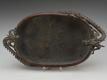 A Japanese bronze censer, Meiji (1868-1912).