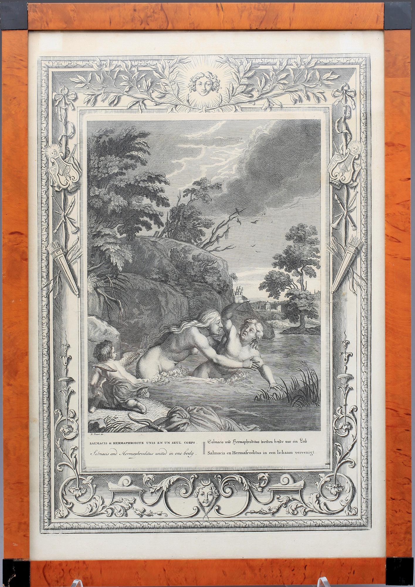 BERNARD PICART, 10st, gravyrer, ur boken  “The Temple of Muses", 1700-talets mitt.