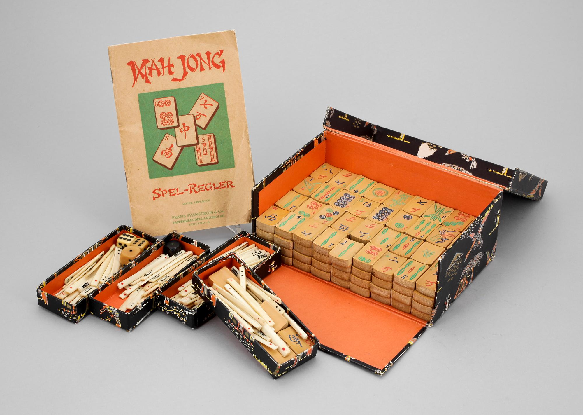 MAHJONGSPEL, 1920-tal.