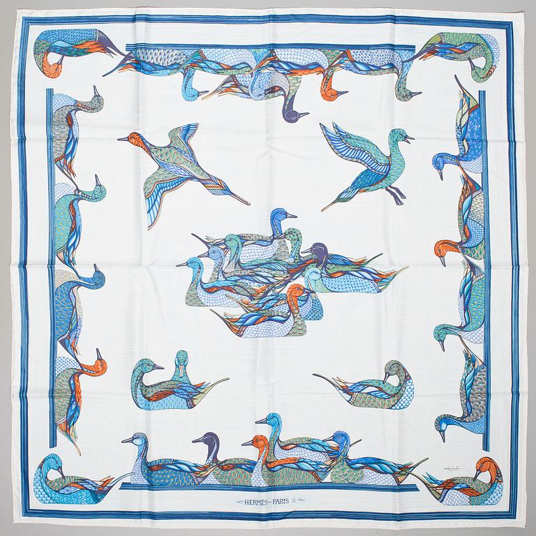 A Hermès silk scarf.