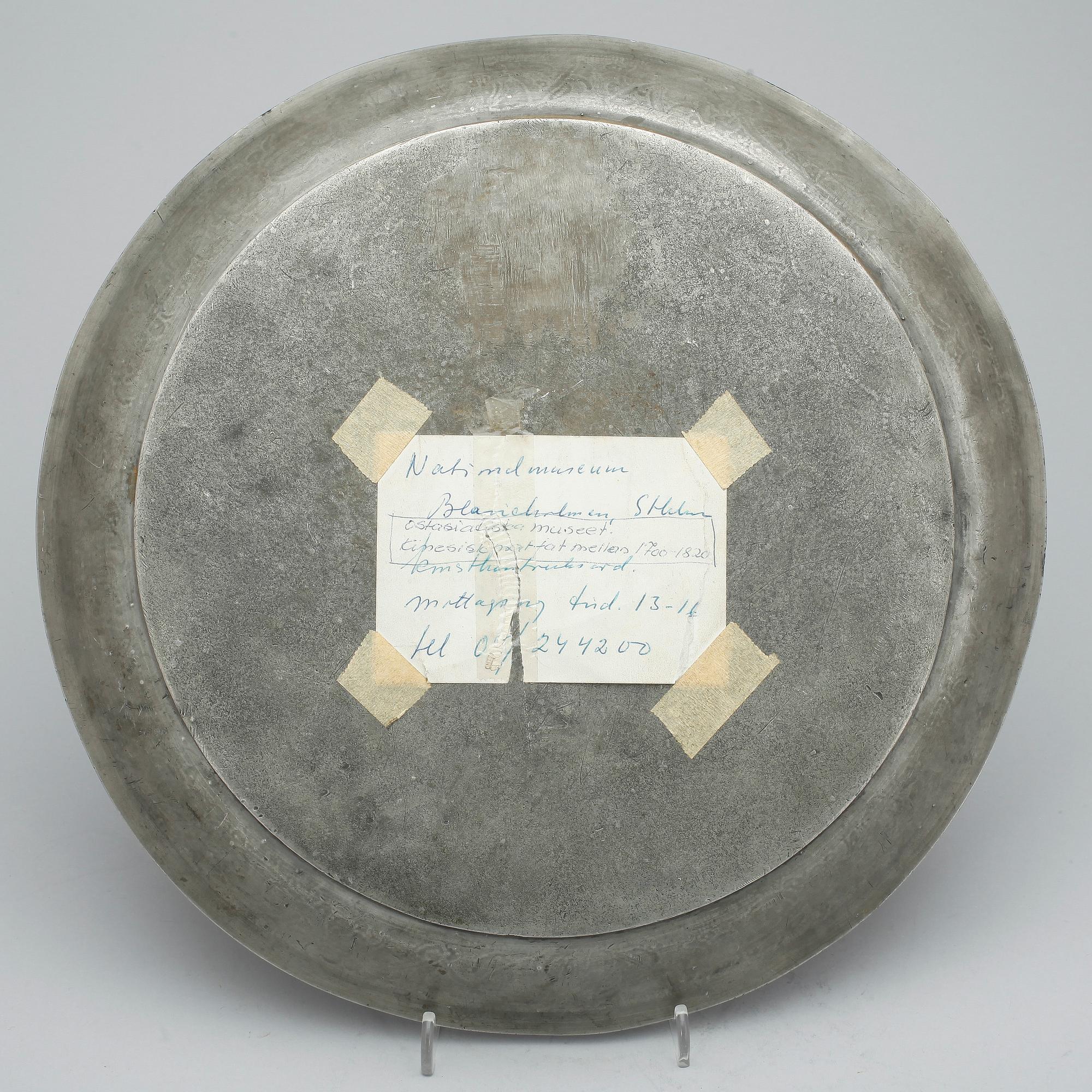 FAT, tenn, troligen Kina. 1700-tal.