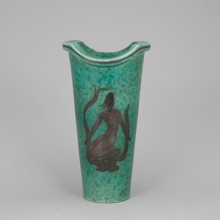 VAS, stengods, "Argenta", Wilhelm Kåge, Gustavsberg,