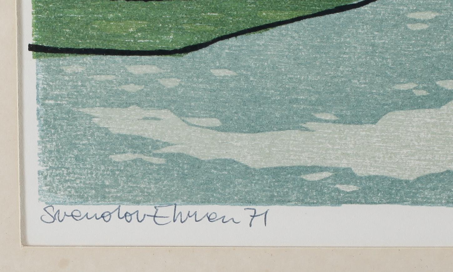 SVENOLOV EHRÉN, färglitografi, signerad, daterad och numrerad 163/310.