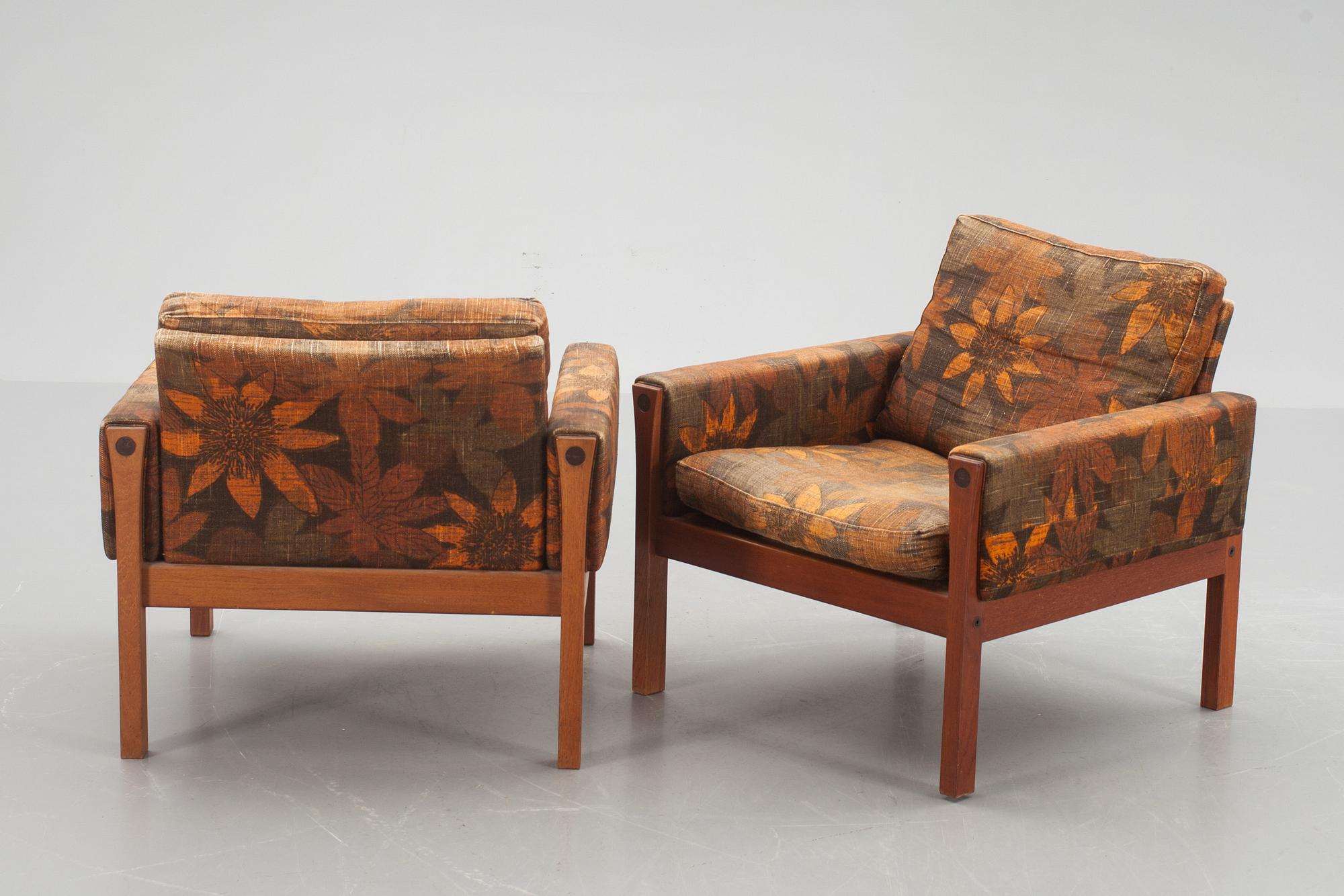 FÅTÖLJER, ett par, Hans J. Wegner, modell 62, AP-stolen.