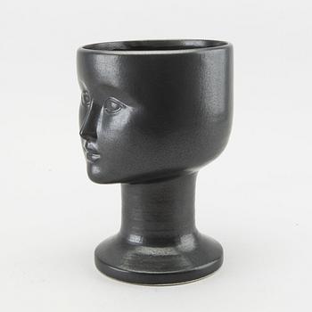 A Lisa Larson stoneware flower pot.