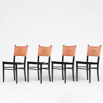 Uno Åhrén, stolar, fyra stycken, Gemla, Diö, 1930-tal.