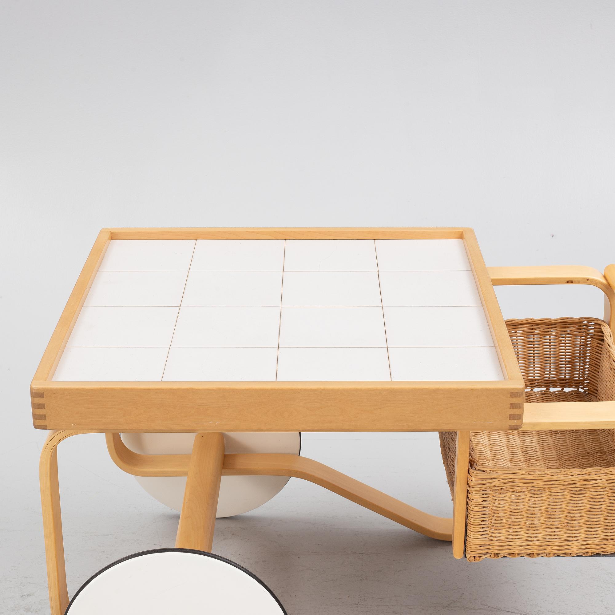 Alvar Aalto, serving trolley, model 900, Artek, Finland.
