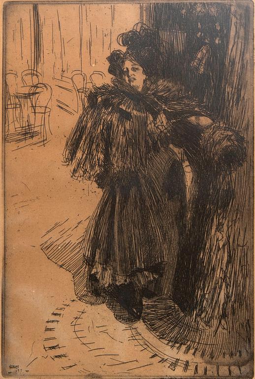 Anders Zorn, etsning,