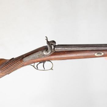 Hagelgevär slaglås, Damas Fin, Belgien, 1800-talets mitt / senare del.