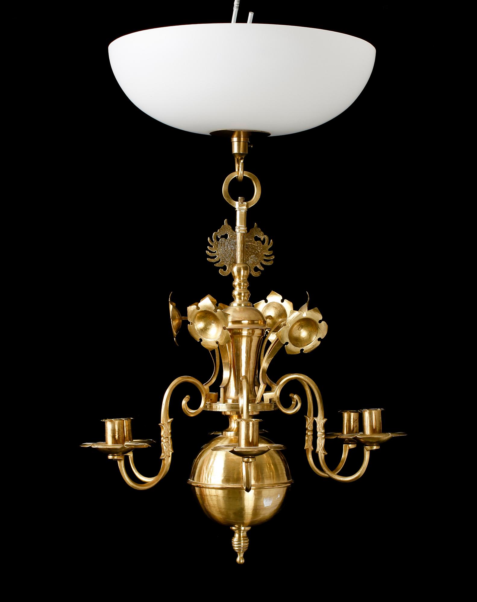 TAKKRONA, barockstil, A W Borgh, Jönköping, 1900-tal. H 50.