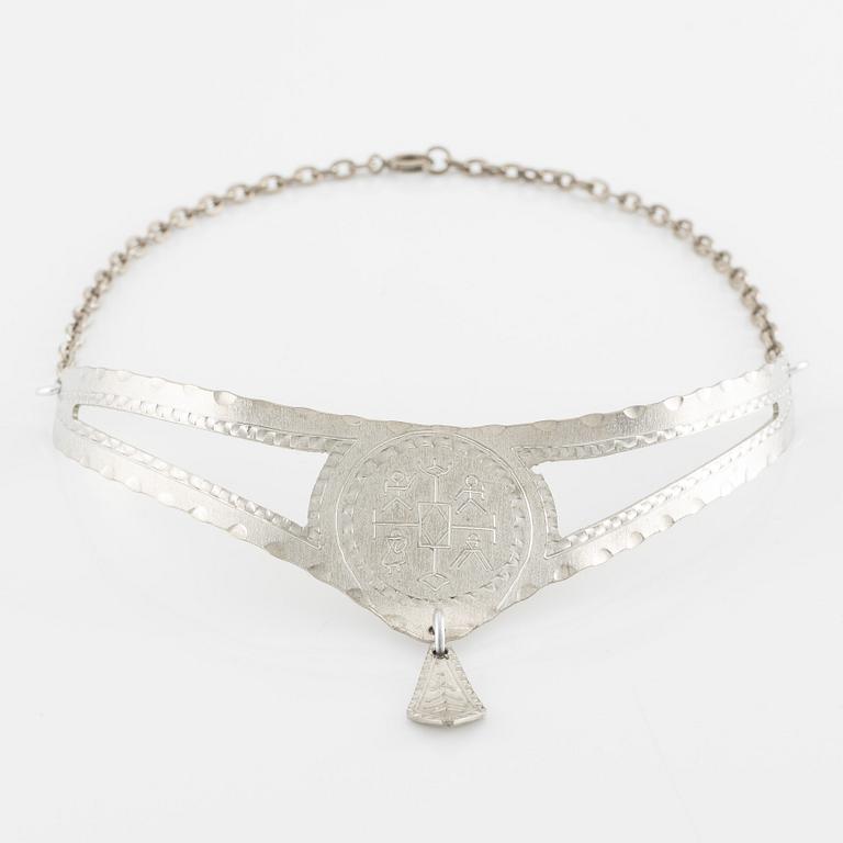 Necklace, pewter, Sweden.