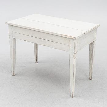 A late 19th century desk and an "Odenslunda" chair from IKEAs 18th century series.