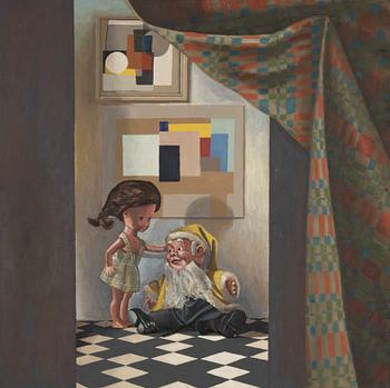 Edward Jarvis, oil on canvas, signed and dated 2002-3 verso.