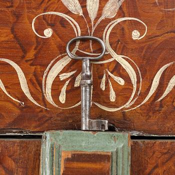 Skåp, allmoge, Värmland, daterat 1851.