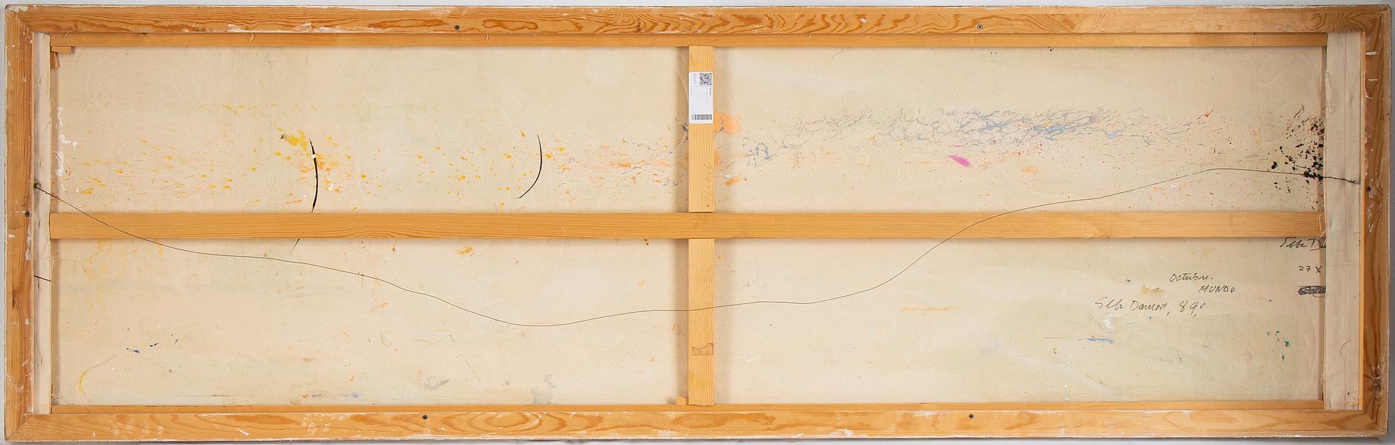 Elba Damast, oil on canvas, signed and dated -89 verso.