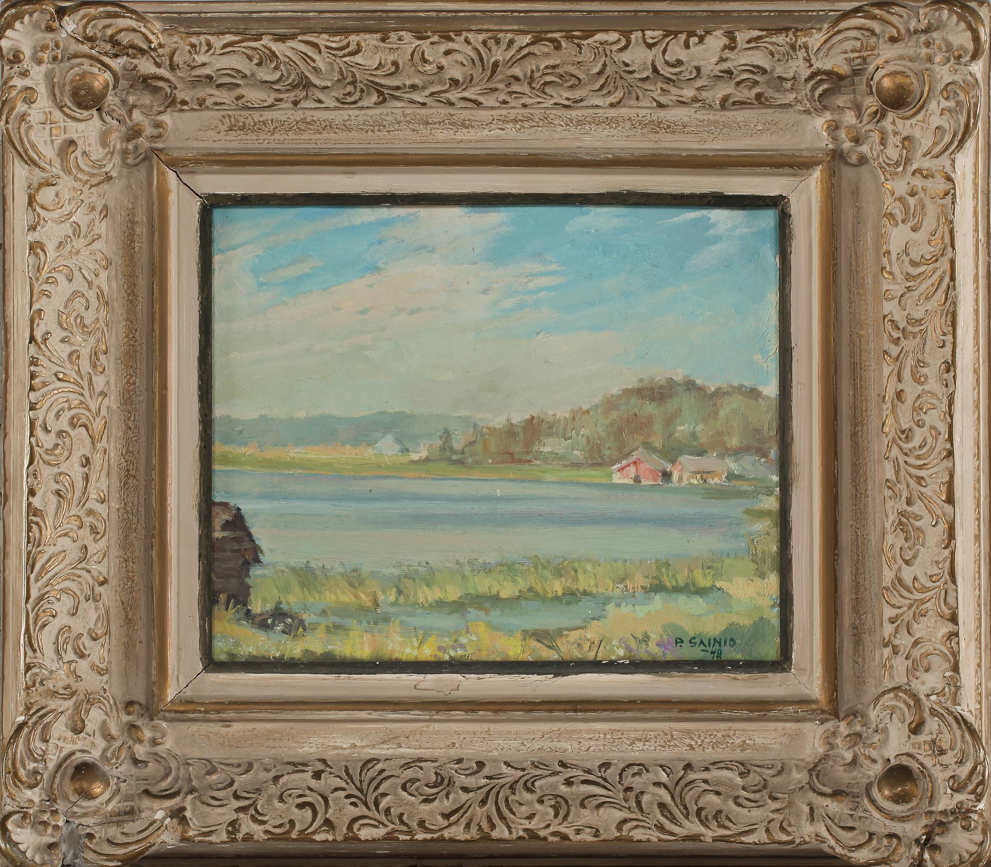 PAAVO SAINIO, olja på pannå, signerad och daterad 1948.