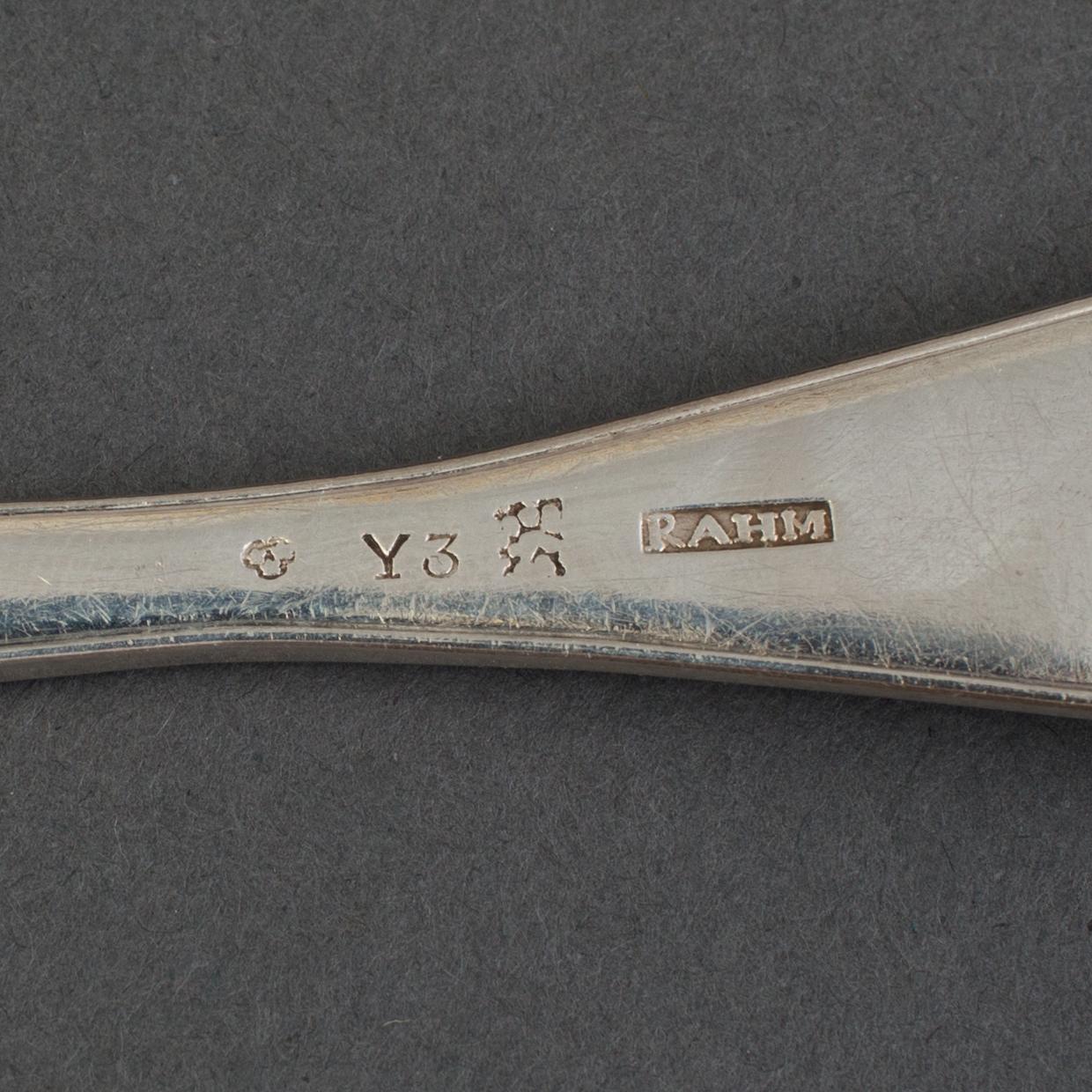 THREE SILVER TABLE SPOONS, Norrköping, first half of the 19th century. Weight ca 205 g.