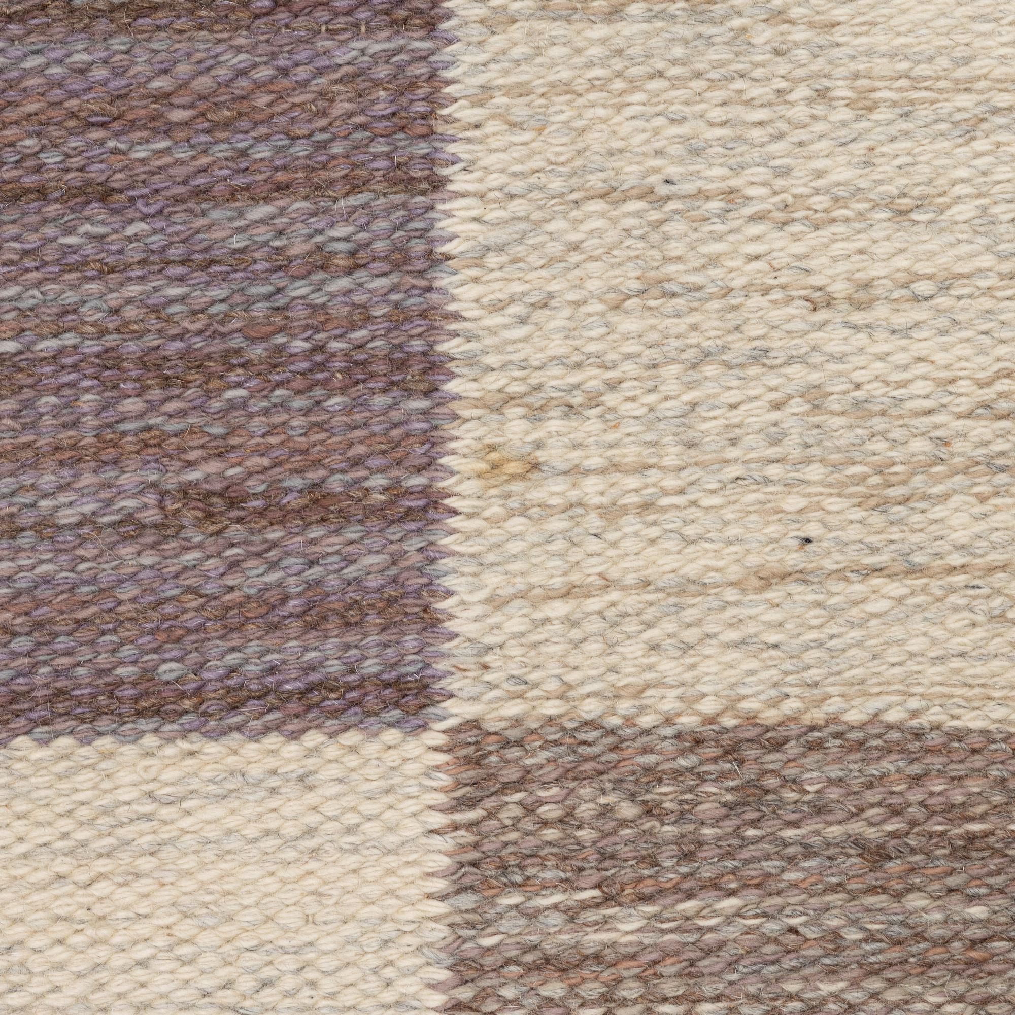 Mona Wassén, matta, röllakan, Stockholms Hemslöjd, 1982, signerad MW SH, ca 190 x 140 cm.