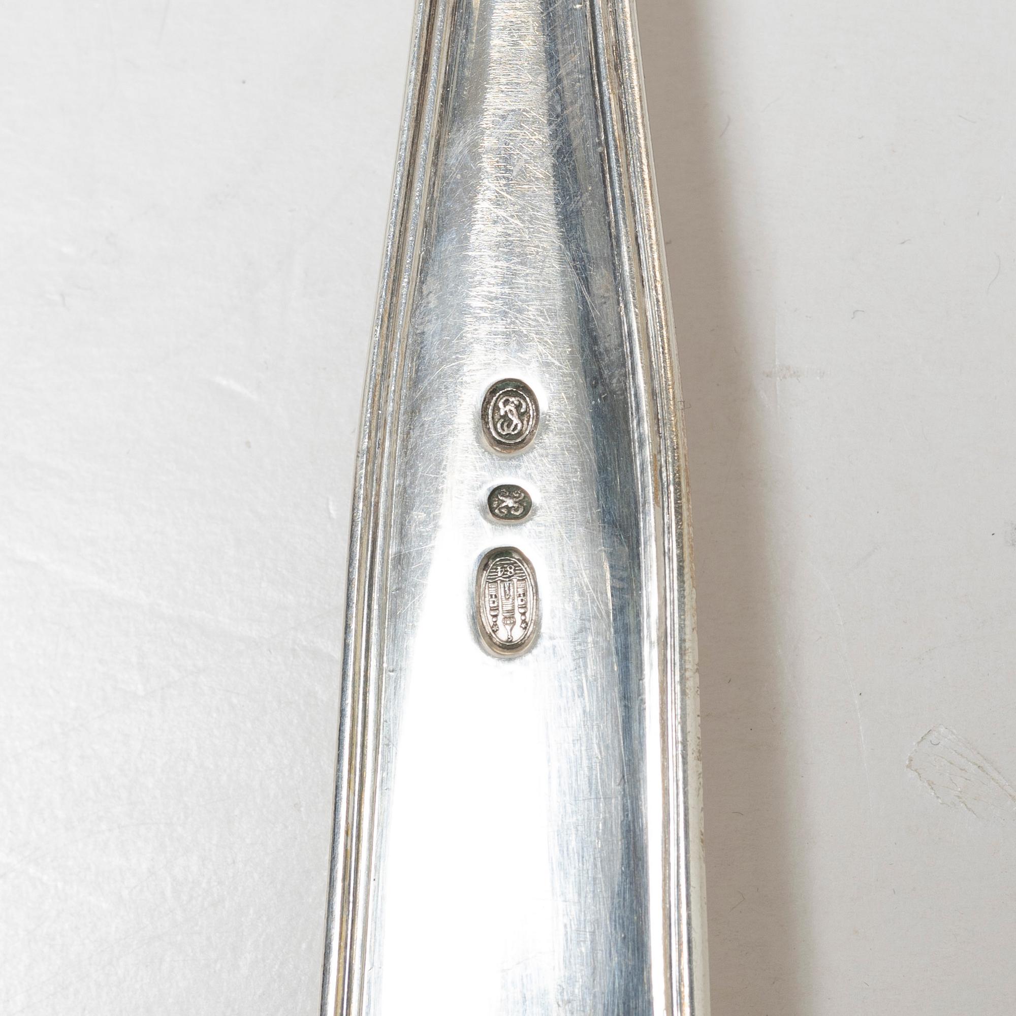 Ragusked, silver, Denmark 1884.
