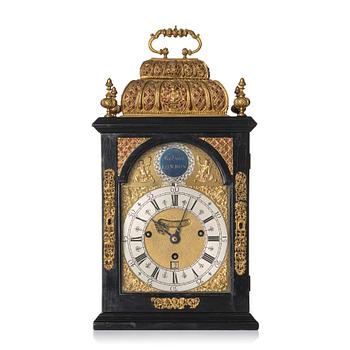 116. A Queen Anne ebonized and brass-mounted bracket clock marked 'Markwick London', circa 1700.