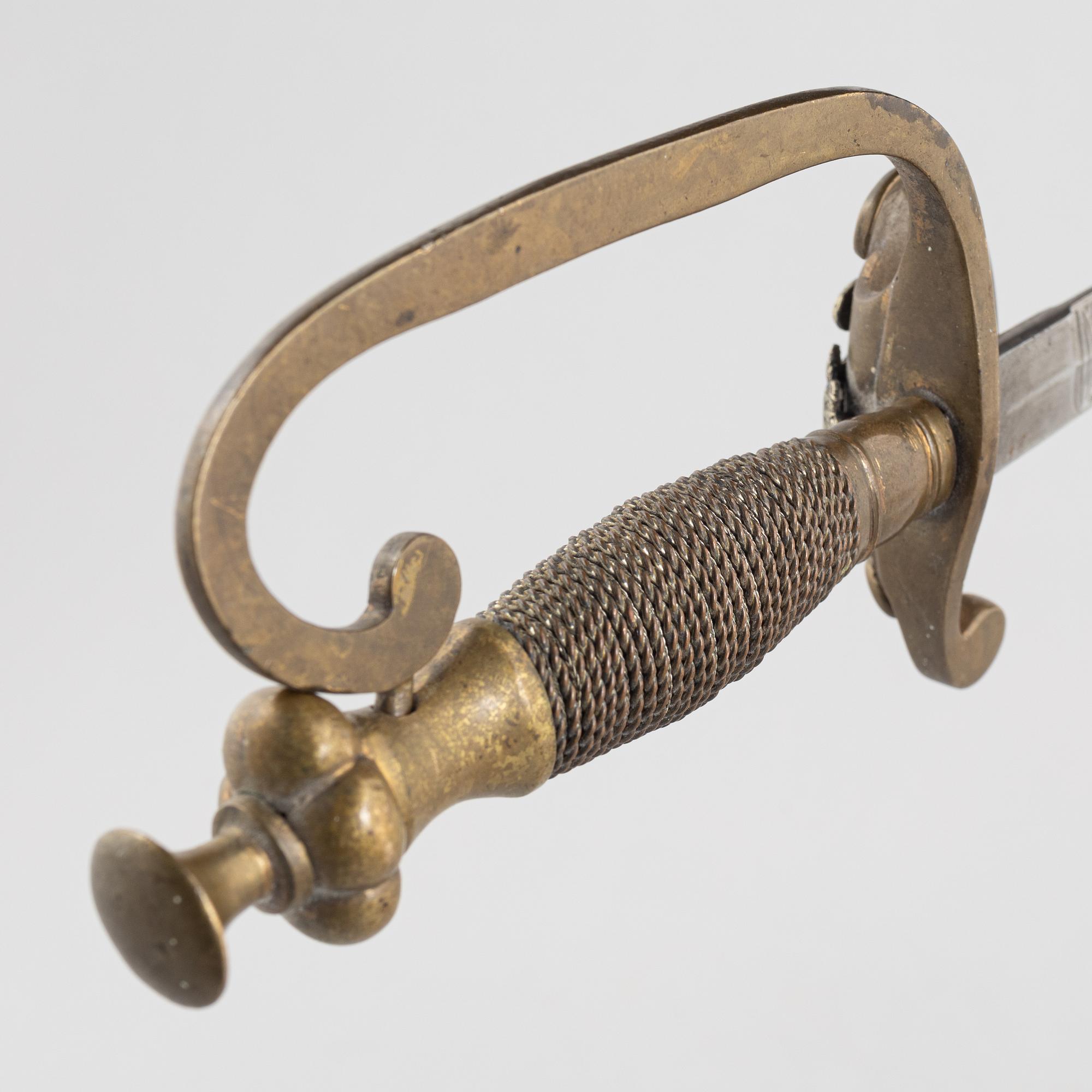 Sword, Serbian, for an officer, from around the year 1900,.
