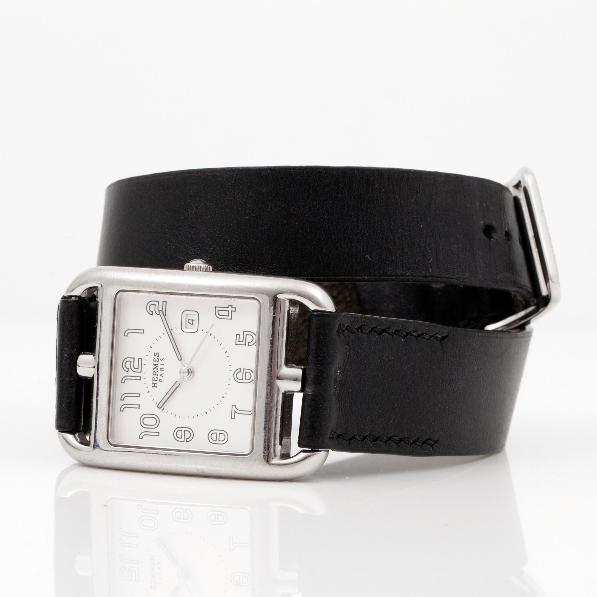 HERMÈS, Cape Cod, wristwatch, 29 x 29,5 (41) mm,.