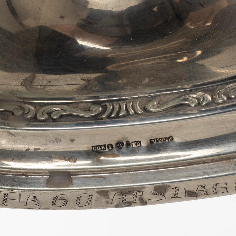 Candelsticks, 3 pairs, silver, Sweden, 1947-60.