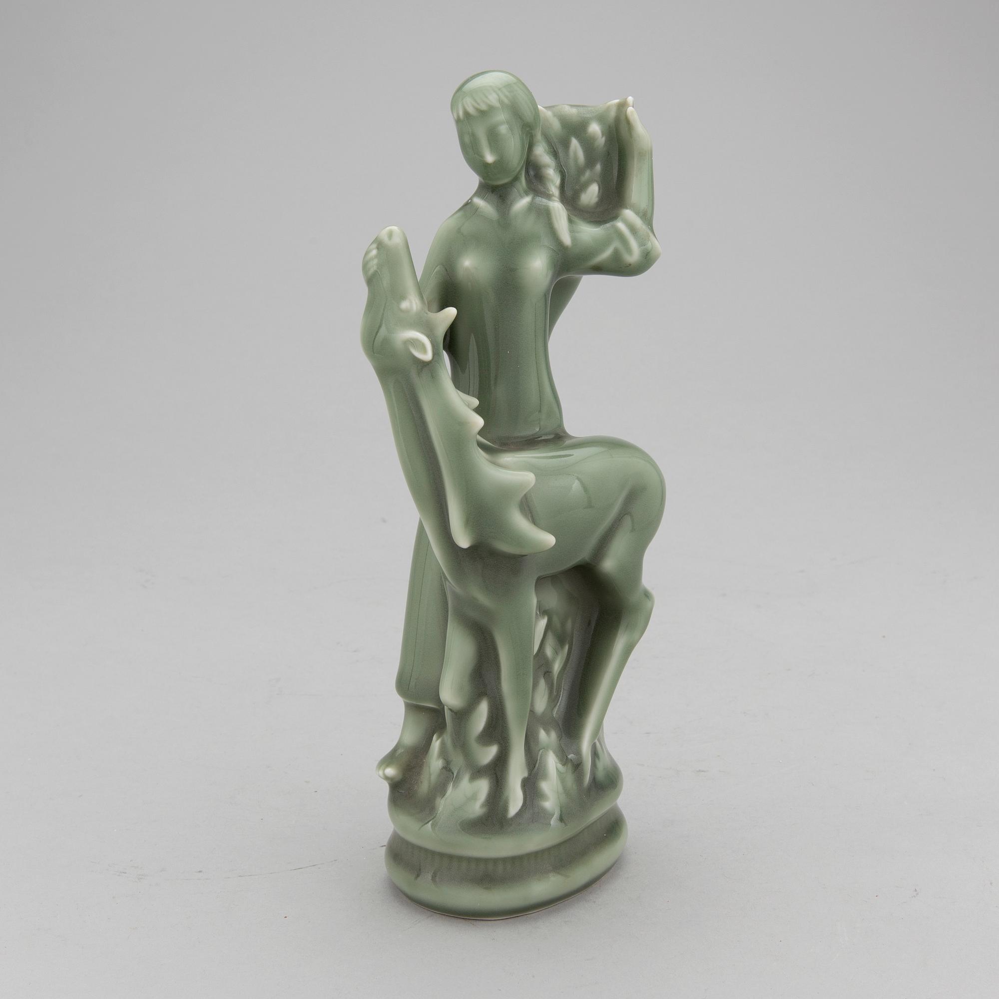 HELGE CHRISTOFFERSEN, skulptur, keramik. Signerad. Royal Copenhagen.