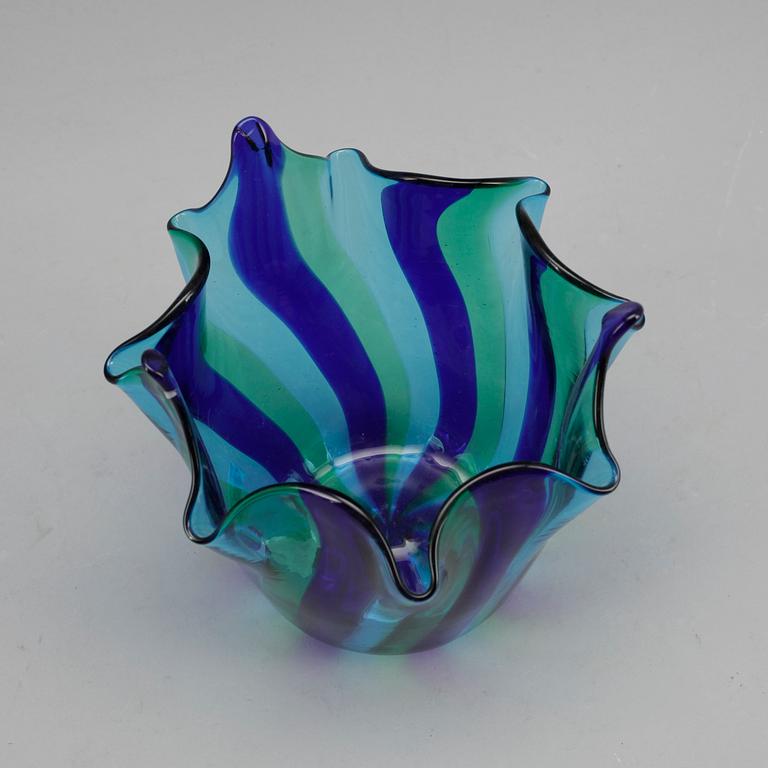 NÄSDUKSSKÅL, glas, Vetreria Aureliano Toso, Murano, Italien trol 1940-50-tal.