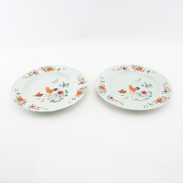 Plates 2 pcs China porcelain 18th century.